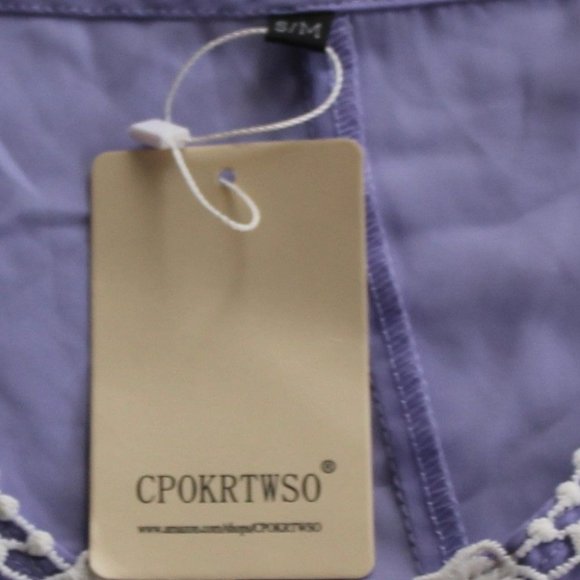 NEW CPOKRTWSO Lavender Swimsuit Cover Up Women Size Small / Medium - Picture 3 of 6